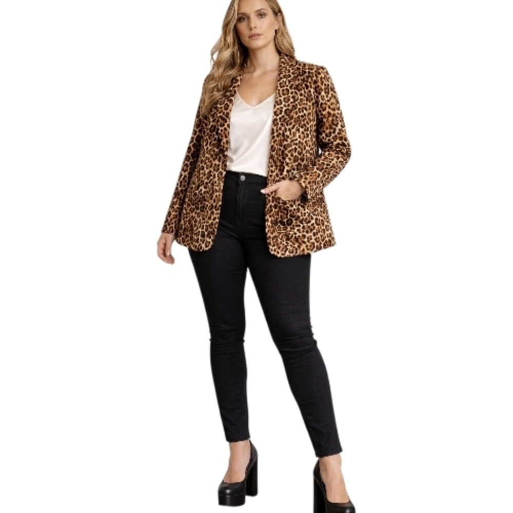 Myths Leopard Print Blazer